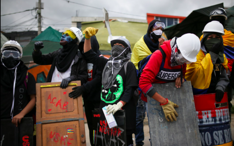 Un mes protestas colombia