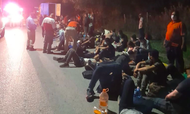 Hallados 141 migrantes centroamericanos en un tráiler al norte de México