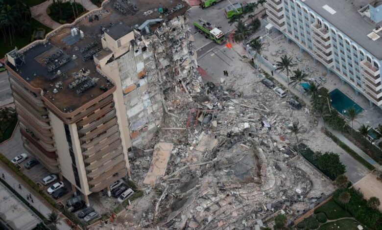 Seis colombianos vivían en edificio desplomado en Miami