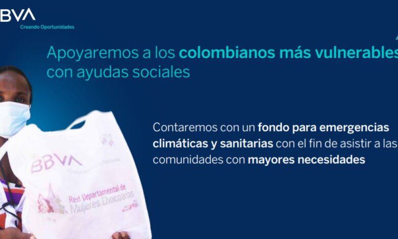 BBVA Colombia ayudas sociales